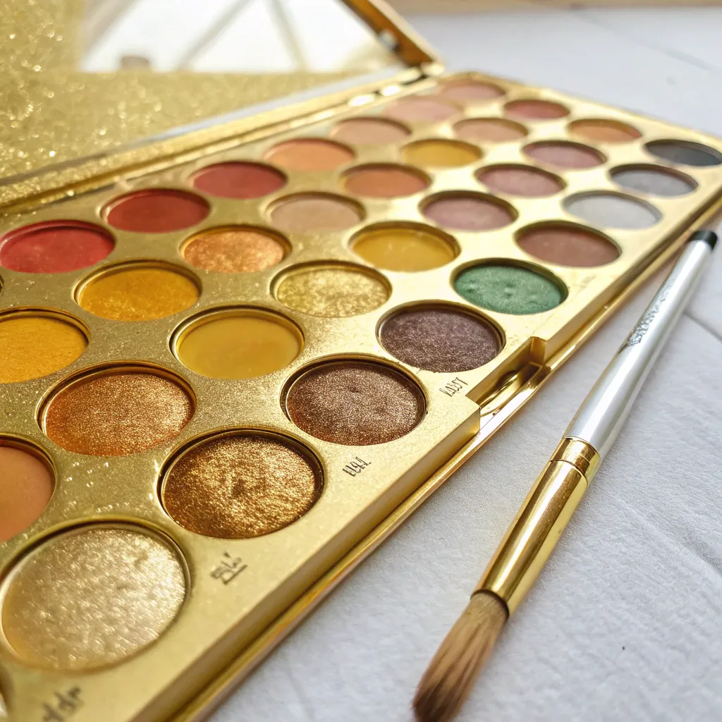 Gold paint palette